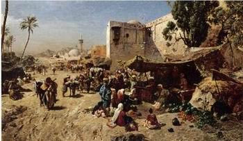 unknow artist Arab or Arabic people and life. Orientalism oil paintings 153